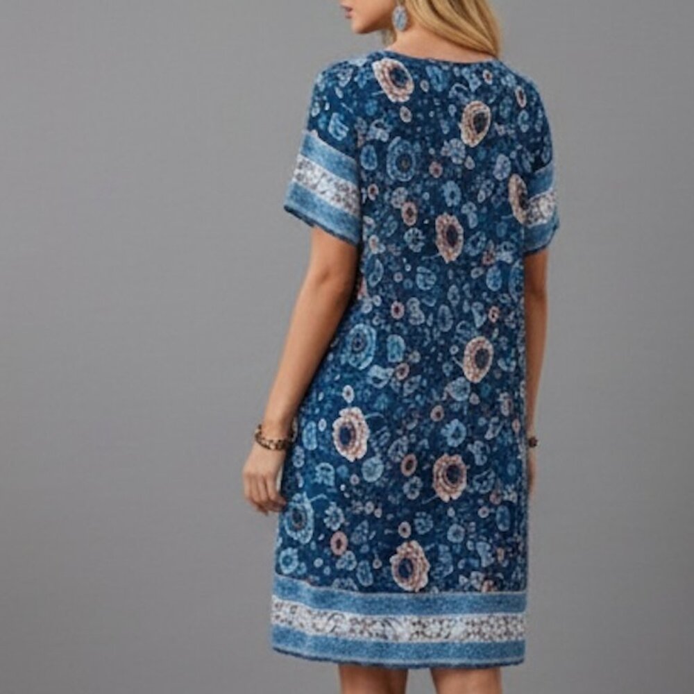 Rose Floral Print Dress - Picture 5 of 10